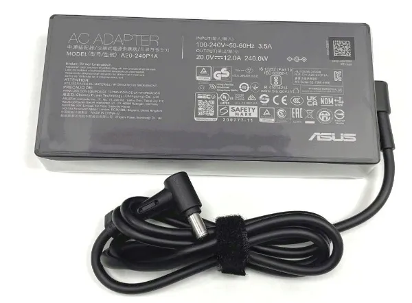 Nowy Oryginalny Zasilacz ASUS A20-240P1A 240W 20V 12A wtyczka 6mm / kod QR