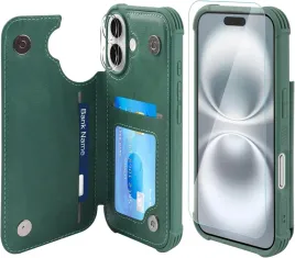 vanavagy-etui-skorzane-portfel-do-iphone-16-plus-szklo-aparat-lcd-zielony