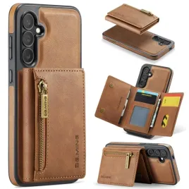 sifangda-etui-skorzane-portfel-do-samsung-galaxy-s24-s25-szklo-lcd-brazowe
