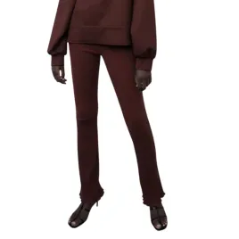 spodnie-damskie-zara-flare-dopasowane-burgundowe