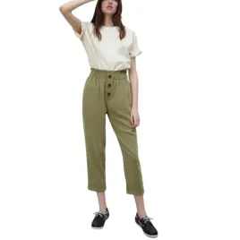 spodnie-damskie-zara-paperbag-khaki-z-wysokim-stanem