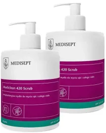 mediclean-mydlo-antybakteryjne-420-scrub-2-x-500ml-pompka-medisept