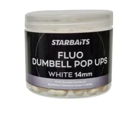 starbaits-kulki-pop-up-fluo-dumbell-white-14mm
