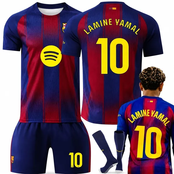 KOMPLET PIŁKARSKI KOSZULKA LAMINE YAMAL FC BARCELONA WSZYSTKIE ROZMIARY