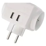 rozgaleznik-3-okragly-2usb-p0024u-kolor-bialy
