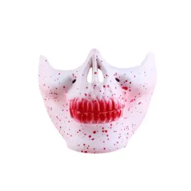maska-halloween-zakrwawiona-twarz-biala