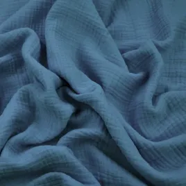 muslin-bawelniany-double-gauze-pastelowy-ciemny-niebieski-faded-denim