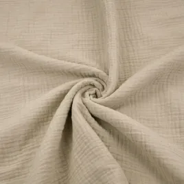 muslin-bawelniany-double-gauze-bezowy-bleached-sand