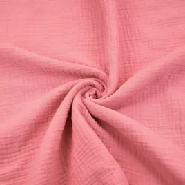 muslin-double-gauze-lososiowy-roz-salmon-rose