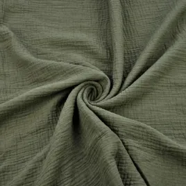 muslin-double-gauze-oliwkowy-green