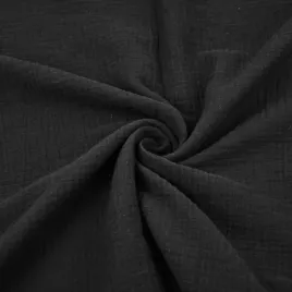 muslin-double-gauze-czarny-black