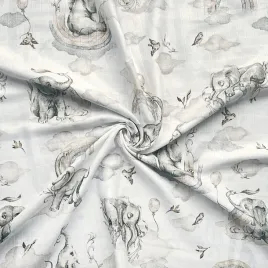 muslin-bawelniany-sloniki-pastelowe-z-tecza-bezowe