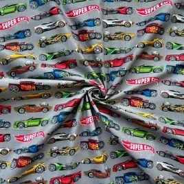 bawelna-100percent-samochody-super-cars-na-szarym-tle