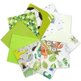 zestaw-tkanin-na-patchwork-20-szt-40-x-40-cm-zielony-chlopiec