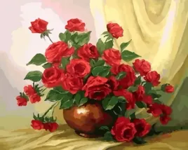 czerwone-roze-w-wazonie-malowanie-po-numerach-obraz-w-ramie-plotno-50x40cm