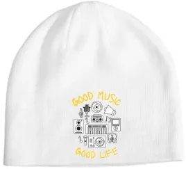 czapka-beanie-muzyczny-nadruk-good-music-good-life