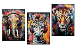slon-zebra-tygrys-zestaw-3-plakatow-zwierzeta-a3-w-ramie-jakosc-premium