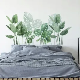naklejka-scienna-liscie-bananowiec-monstera-natura