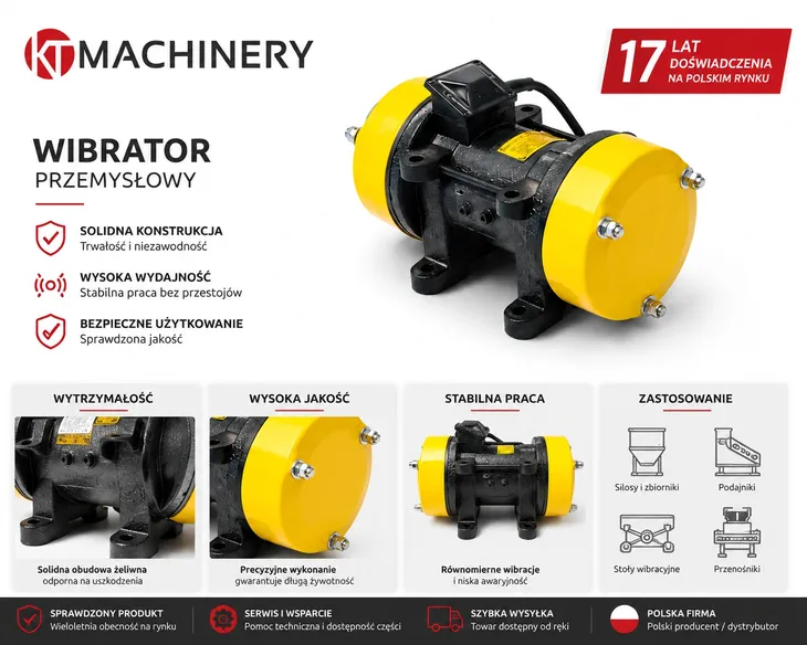 Elektrowibrator 1,5KW/400V silnik wibracyjny