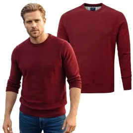elegancki-sweter-meski-klasyczny-bordowy-bawelniany-xl-pako-jeans