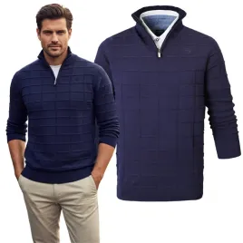 sweter-meski-z-rozpinanym-polgolfem-na-suwak-bawelna-granat-m-pako-jeans