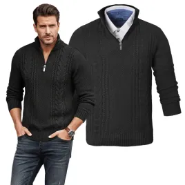 sweter-meski-z-rozpinanym-polgolfem-na-suwak-cieply-czarny-l-pako-jeans