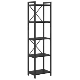 polka-na-ksiazki-czarny-dab-40-x-30-x-155-cm