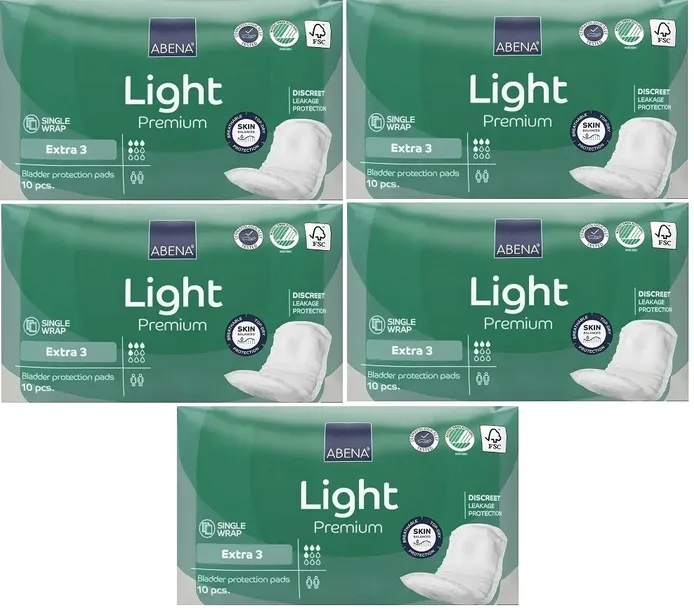 Wkładki urologiczne ABENA light extra 3 10szt x 5op.