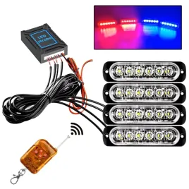 4x-led-lampa-czerwono-niebieska-blyskowa-ostrzegawcza-pilot-6-smd-programy