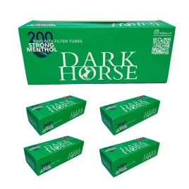 5-x-dark-horse-strong-menthol-200-szt-gilzy-papierosowe-mietowe-tutki-8mm