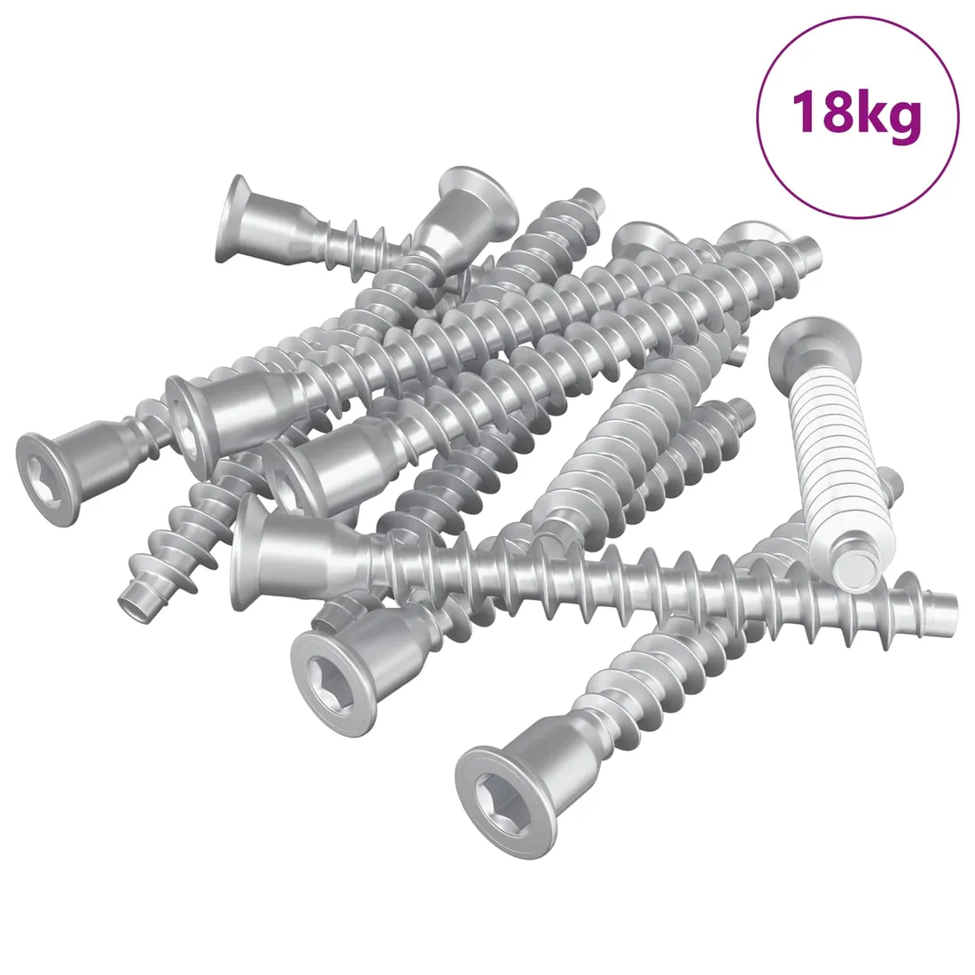 sruby-confirmat-2100-szt-srebrny-metal-stan-nowy
