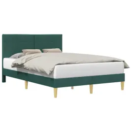 ramka-lozka-z-zaglowkiem-ciemnozielony-140-x-200-cm-tkanina