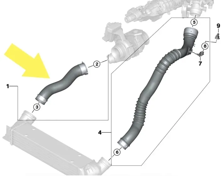 waz-przewod-turbo-intercoolera-bmw-1-e82-e88-x1-e84-3-e90-e91-e92-e93-2-0-stan-nowy