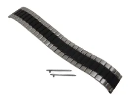 bransoleta-do-zegarka-rozciagana-czarno-srebrna-22-mm-teleskopy
