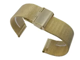 bransoleta-do-zegarka-siatkowa-mesh-zlota-22mm