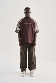 meski-t-shirt-oversize-z-nadrukiem-kwiatowym-machinist-brazowy-xl