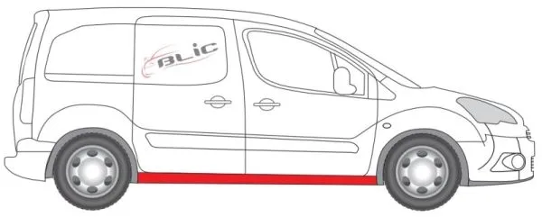 Próg L P i Repa dł. 200cm BERLINGO II PARTNER II 04.08-06.12