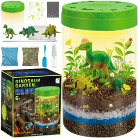 dinozaur-ogrod-zabawka-edukacyjna-terrarium-projektor-lampka-nocna-rosliny
