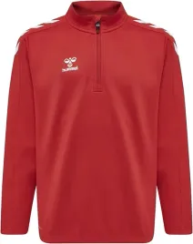 bluza-hummel-hmlcore-xk-halfzip-dziecieca-czerwona-116-sportowa-treningowa