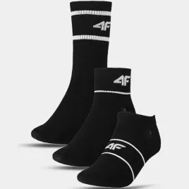 skarpety-uniseks-4f-sportowe-stopki-za-kostke-dlugie-czarne-3-pak-32-34