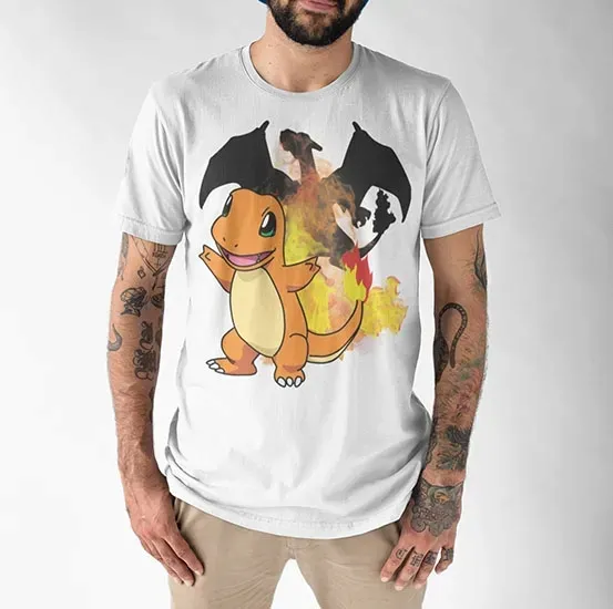 koszulka-pokemon-charmander-stan-nowy