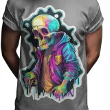koszulka-horror-rock-skull-one-2-stan-nowy