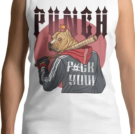 tank-top-smieszne-punch-stan-nowy