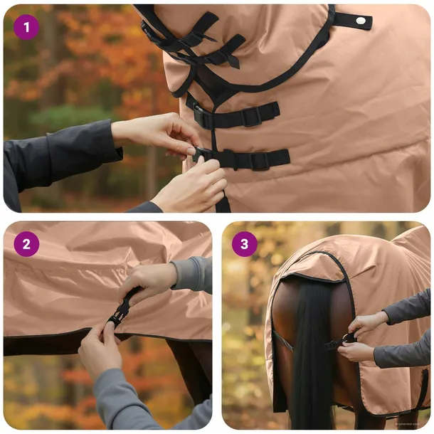 koc-dla-koni-cappuccino-165-cm-poliester-marka-vidaxl-stan-nowy