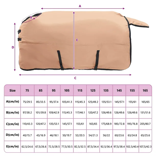 koc-dla-koni-cappuccino-95-cm-poliester-stan-nowy-kod-producenta-42013109