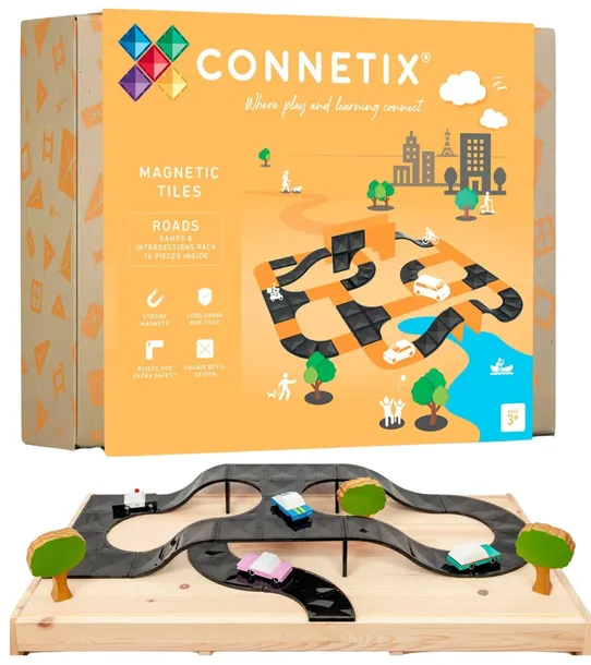 klocki-magnetyczne-drogi-creative-roads-pack-16-elementow-connetix-stan-nowy