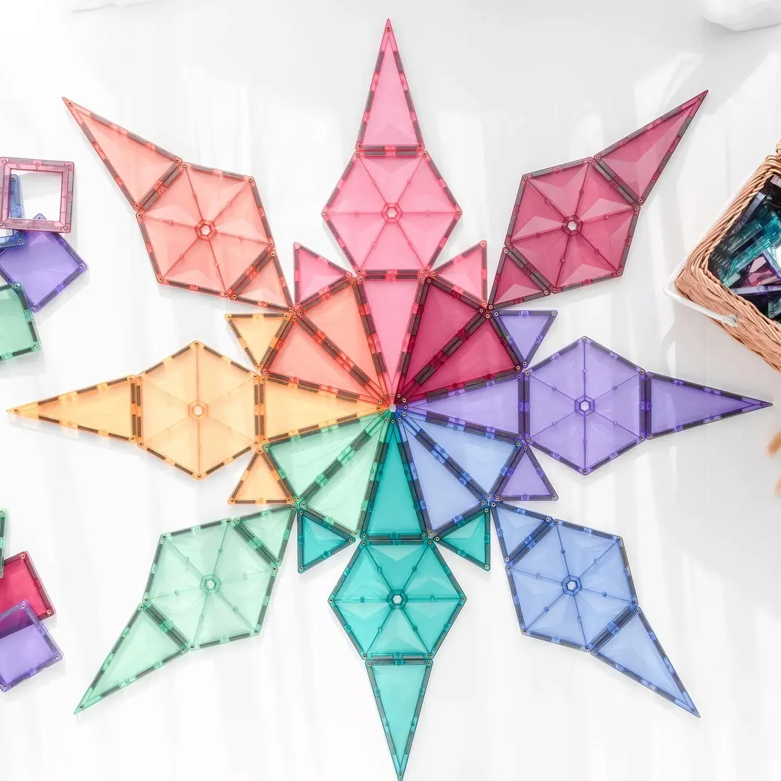 klocki-magnetyczne-connetix-pastel-geometry-pack-40-elementow-stan-nowy