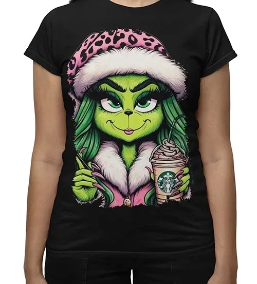 koszulka-damska-grinch-star