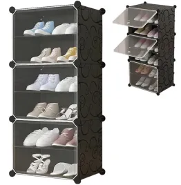 czarna-szafka-modulowa-na-buty-6-poziomow-praktyczna