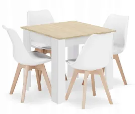 nowoczesnosc-bialy-zestaw-stol-kwadratowy-80x80-dab-sonoma-4-krzesla